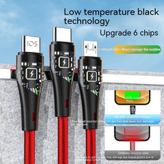 3-in-1 6A Fast Charging Data Cable